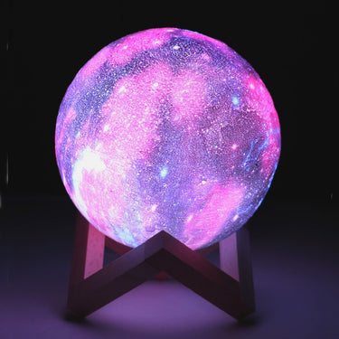 veilleuse galactique boule de lumière colorée feerique